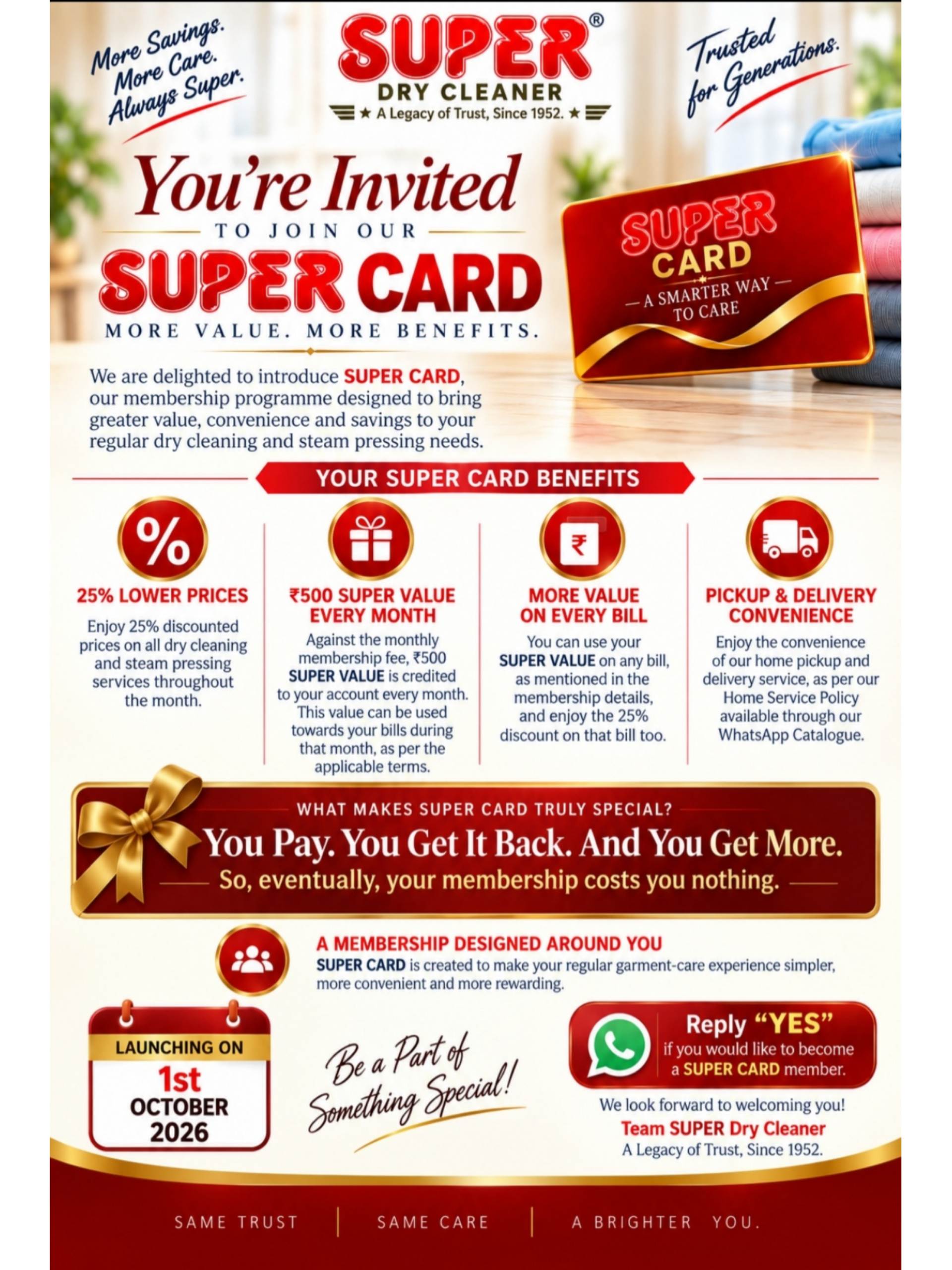 Super Card Membership — Launching 1 October 2026